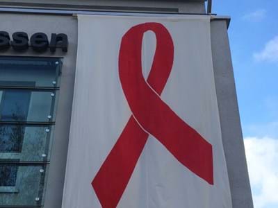 Aids-Schleife-Gebäude